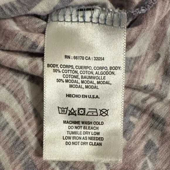 Anthropologie t.la Wayfaring Purple Zebra Print V-Neck T-shirt - Picture 6 of 6